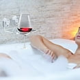 thumbnail image 1 of Mdesiwst Acrylic Shower Beer & Bath Wine Holder, Bath and Shower Bathtub Drink Holder for Wine, Beer, Coffee and Beverage, 1 of 5