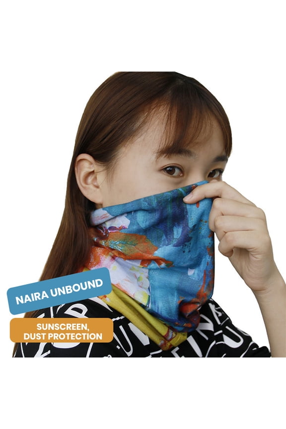 Anti-UV Cycling Bandana for Men & Women Breathable Half Coverage Printed Face Scarf Sun Protection Neck & Face Shield for Outdoor Sports Riding Fishing Hiking