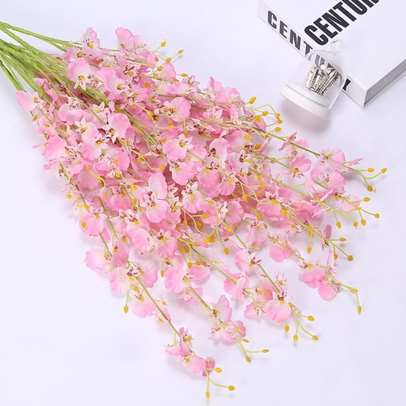 Mdesiwst Artificial Flower Handmade Orchid Flower Household Supplies