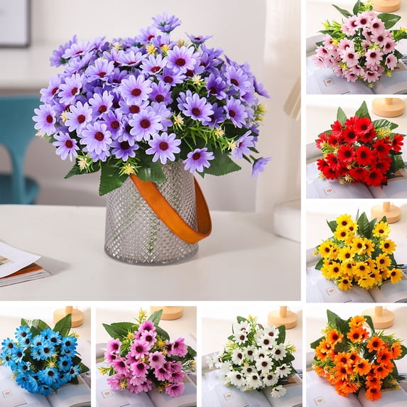 Mdesiwst Artificial Flower No Watering Long-lasting Fake Rose Table Centerpiece Wedding Party Decor 1Pc