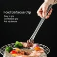 thumbnail image 1 of Mdesiwst BBQ Clip Stainless Steel Easy One-Handed Operation Healthy Cooking with Hollow Design Smooth Easy to Clean Food Clip, 1 of 7