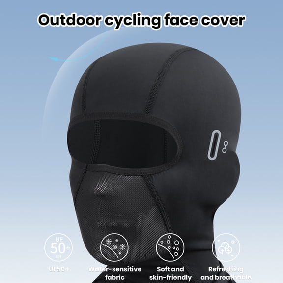 Mdesiwst Balaclava Face Guard Cooling Neck Gaiter High Elastic Breathable Sweat Absorption UV-proof Sun Protection Full Head Face Shield