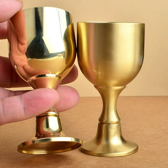 Mdesiwst Beverage Cup Creative Vintage Retro Compact Polishing Wine Goblet Photo Props