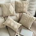 thumbnail image 1 of Mdesiwst Bohemian Throw Pillowcase Stylish Bohemian Ethnic Tassel Design Pillowcase Thickened Embroidered Sofa Bedside Cushion Office Tufted Pillowcase Stylish, 1 of 8