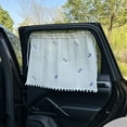 thumbnail image 1 of Mdesiwst Car Window Shade Washable Soft Fabric Printed Curtain Light-proof Heat Insulation Sun Protection Universal Auto Interior Sun Shade Window Curtain Car Accessories, 1 of 7