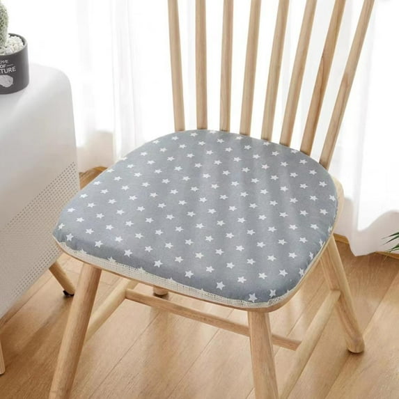 Mdesiwst Chair Cushion with Plush Trim Non-slip Breathable Dining Cushion Machine Washable Seat Mat for Room Kitchen Chairs Super Soft Protective for Home