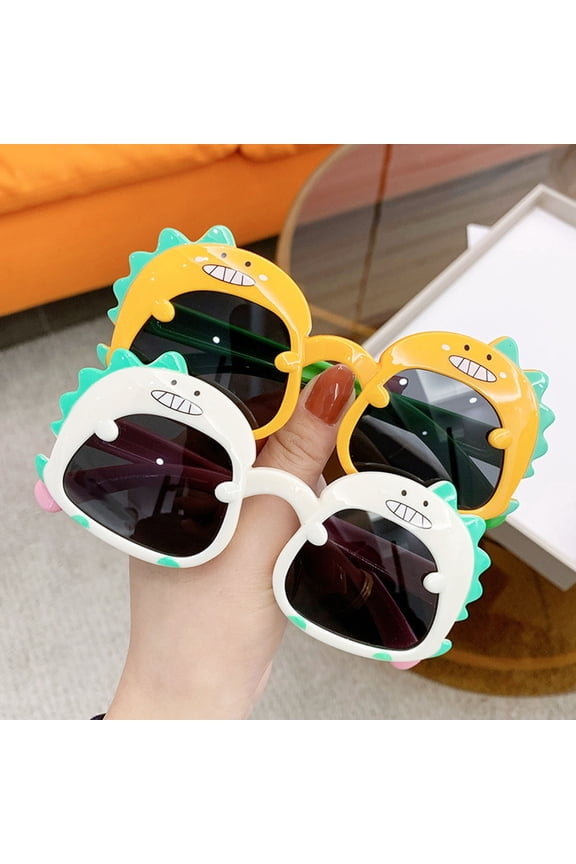 Children Sunglasses Girls Boys Cute Cartoon Dinosaur Glasses Sun Protection Eyeglass Fashion Kids Party Eyewear Accessories