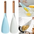 thumbnail image 1 of Mdesiwst Cooking Spatula Heat Resistant Wood Handle Silicone Cooking Spoon Non-stick Cookware for Home Kitchen, 1 of 8
