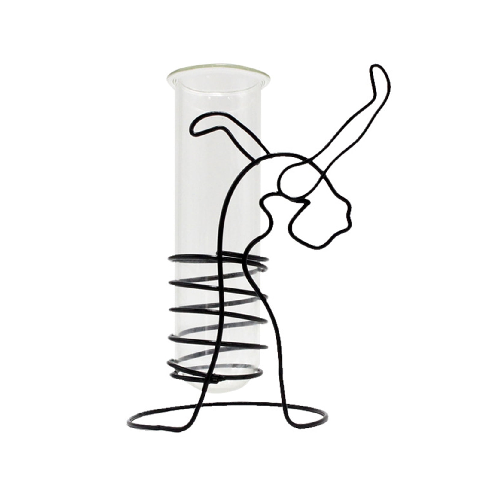 Mdesiwst Creative Desktop Glass Hydroponics Planter Vase Cartoon Design