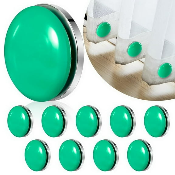 Mdesiwst Drapery Weights Waterproof Compact Size Strong Magnetic Curtain Weights Set of 10