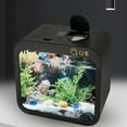 thumbnail image 1 of Mdesiwst Energy Saving Fish Tank Stylish Reusable Clamshell Feeding Window Fish Terrarium Household Supplies, 1 of 8