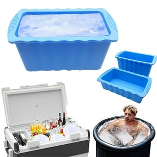 Annaklin Ice Block Mold Extra Large for Ice Bath Cold Plunge Tub Chiller  Cooler, 2.5LBS/1.2L Each, 8 Pack, Collapsible Silicone Mold Ice Tray for  Big