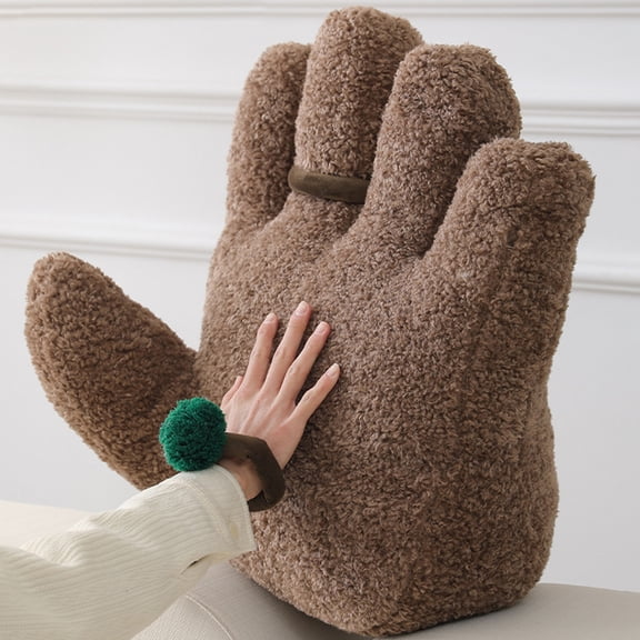 Mdesiwst Finger Ring Pillow Pillow with Detachable Green Ring Fun Soft Hand-shaped Cushion for Creative Home Decoration Hand-shaped Pillow