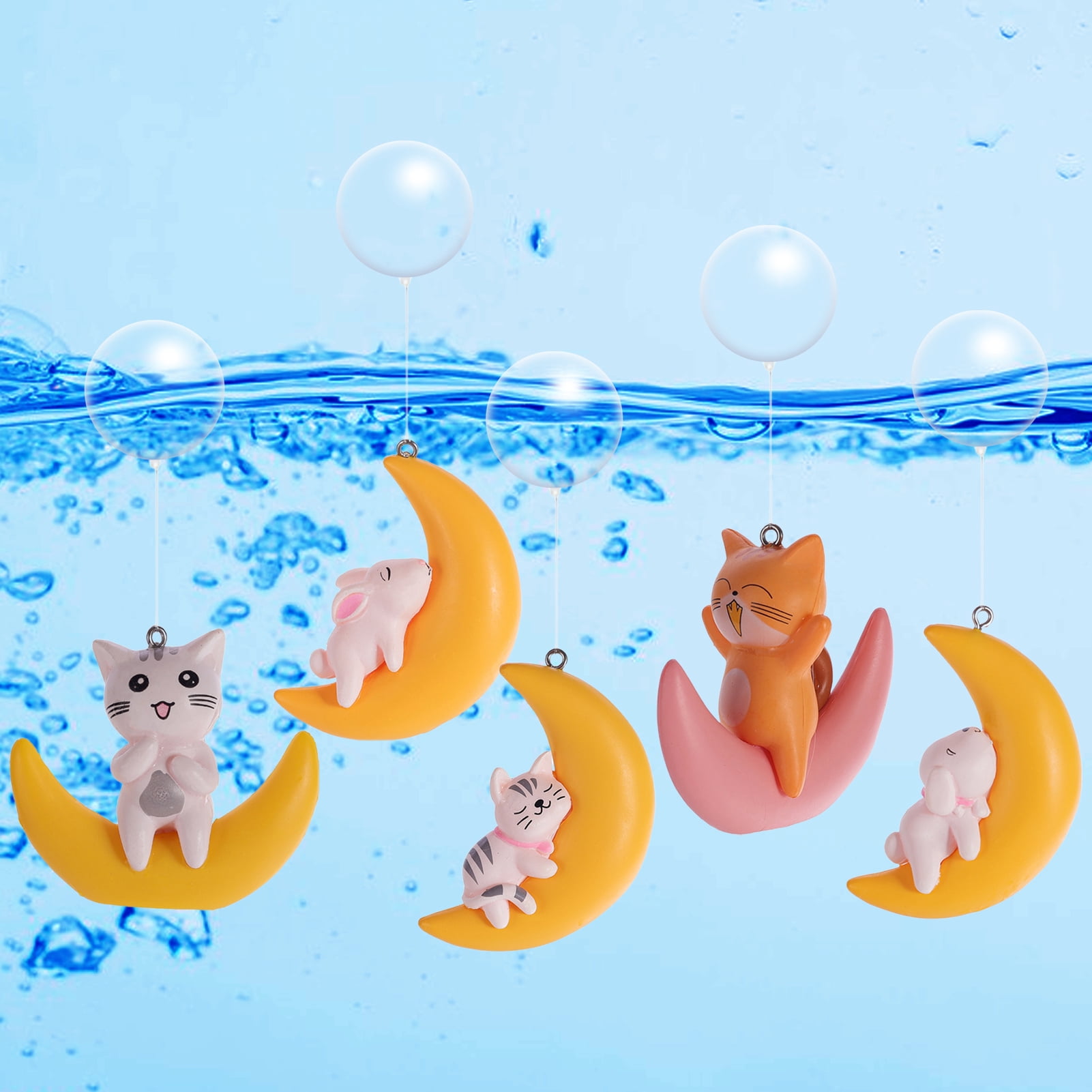 Mdesiwst Fish Tank Ornament Unfading Color Pollution-free Vivid ...