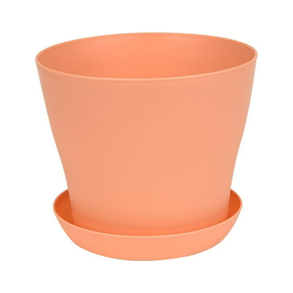 Mdesiwst Flower Pot Thickened Wear-Resistant Easily Clean Anti-Scratch Solid Break-resistant Ventilated Bottom Round Planters Candy Color Mini Flowerpot for Garden