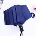 thumbnail image 1 of Mdesiwst Fully Automatic Sun Protection Umbrella Auto Open Windproof Rainproof UV Protection with Anti-UV Coating Compact Folding Travel Parasol, 1 of 7