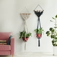 thumbnail image 1 of Mdesiwst Gothic Bat Hanging Planter Woven Bat Hanging Tapestry Succulent Pot Air Plant Holder Home Decor Plant Lovers Ornament Gifts, 1 of 8