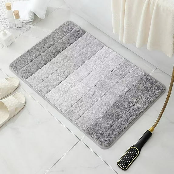Mdesiwst Gradient Color Bath Mat Modern Quick Drying Soft Anti-slip Thick Super Absorbent Entry Door Shower Rug Floor Pad Bathroom Supplies