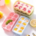 thumbnail image 1 of Mdesiwst Ice Cube Tray Stackable Easy to Release Mini Visible Lid Design Ice Cube Mold for Summer, 1 of 8