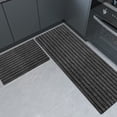 thumbnail image 1 of Mdesiwst Kitchen Floor Mat Striped Rectangle Solid Color Anti-slip Thick Shaggy Super Water Oil Absorbent Household Bathroom Floor Area Rug Pad, 1 of 8