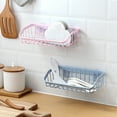 thumbnail image 1 of Mdesiwst Kitchen Gadget Dual Suction Cup Drainage Shelf Dish Sponge Storage Rack Holder, 1 of 7