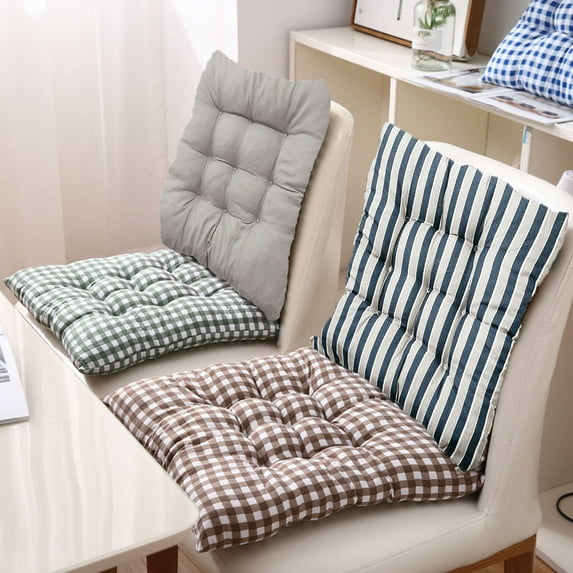 Mdesiwst Modern Striped Chair Cushion Wear Resistant Extra Soft Thick Washable Dining Chair Cushion Seat Pad Home Supplies