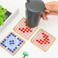 thumbnail image 1 of Mdesiwst Mosaic Coaster Kit Heat Insulation Creative Design Hands Skill Improve DIY Craft Relieve Boredom Home Decorative Cup Pad, 1 of 7