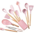 thumbnail image 1 of Mdesiwst Non-stick Silicone Cookware Silicone Cooking Utensils Set Non-stick Heat Resistant Spatula Spoon Oil Brush Shovel Egg Beater Food Grade for Non-stick, 1 of 8