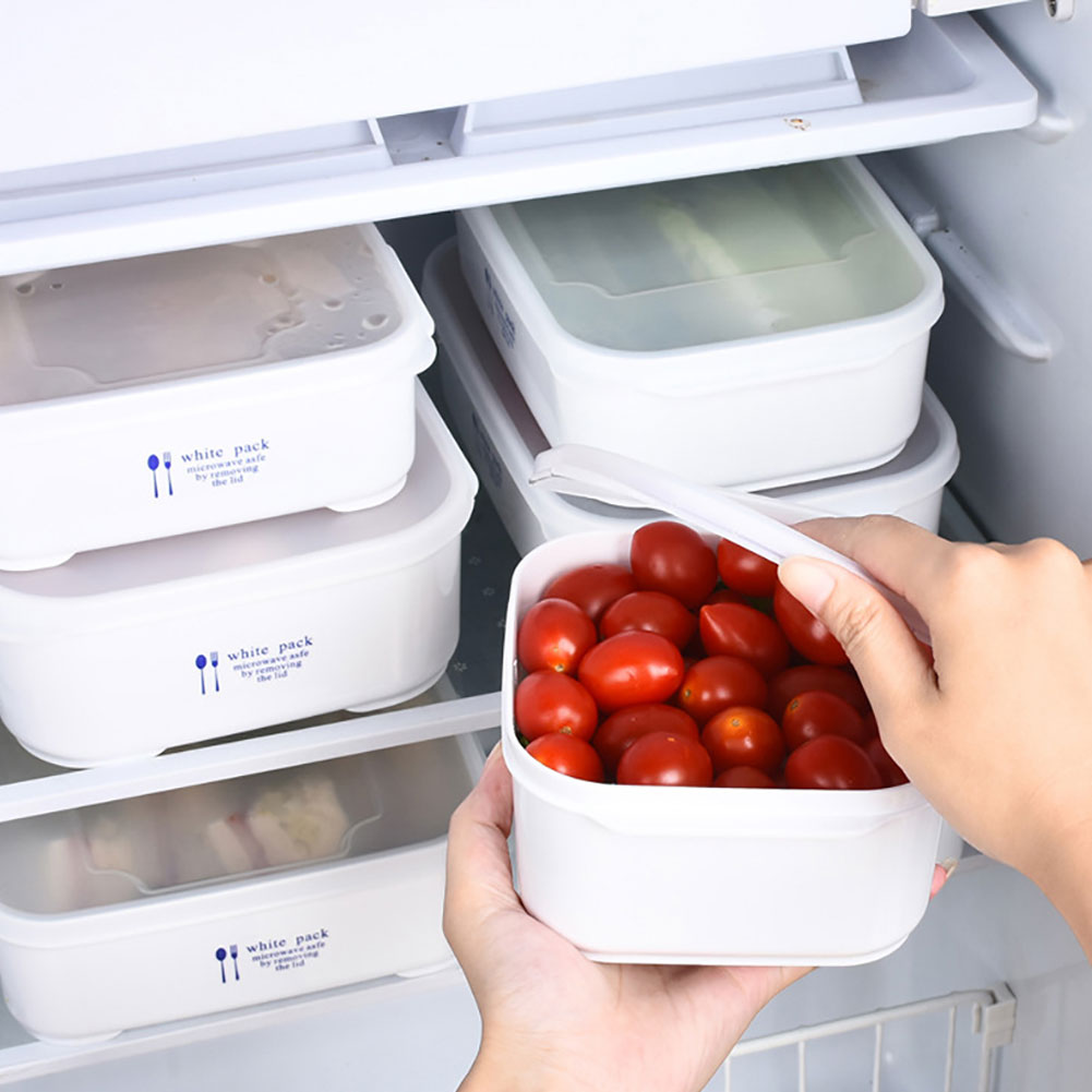 Mdesiwst Plastic Food Storage Containers, Rectangle Meal Prep Container, NonToxic, BPAFree