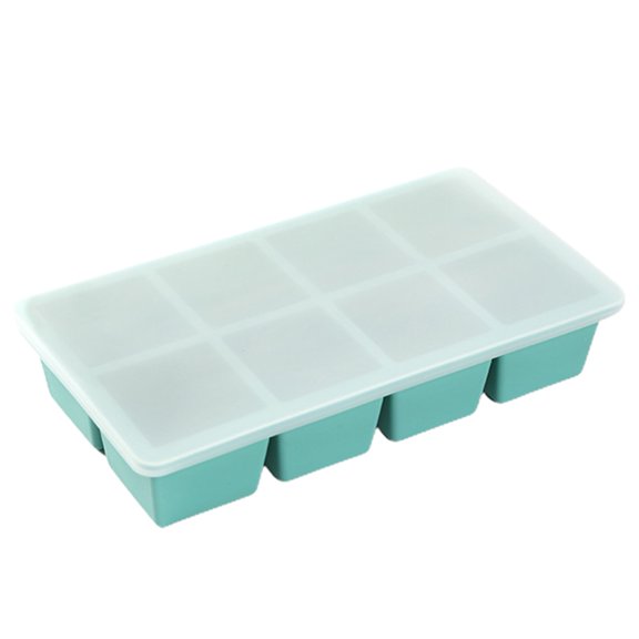 Mdesiwst Silicone Ice Cube Mold Ice Cube Mold 6/8 Grids Silicone Ice Making Tray Easy Release Large Square Cube Mold for Home Kitchen Ice Cube Tray