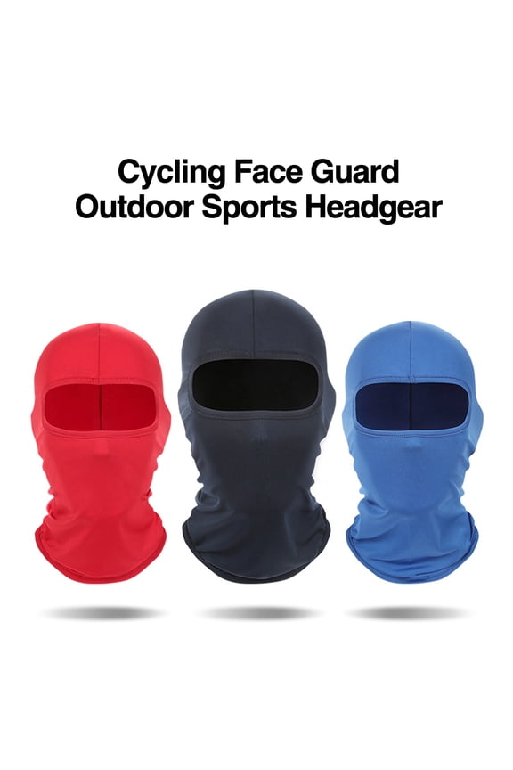 Solid Color Balaclava Ski Face Guard Outdoor Fishing Riding Cooling Neck Gaiter Full Head Windproof Sunscreen Headgear