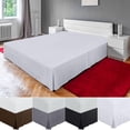 thumbnail image 1 of Mdesiwst Solid Color Queen Bed Skirt Easy Fitting 14-inch Tailored Drop Shrinkage & Fade Resistant Soft Bedding Queen Bed Skirt with Hotel Quality for Bedroom Dormitory Hotel, 1 of 7