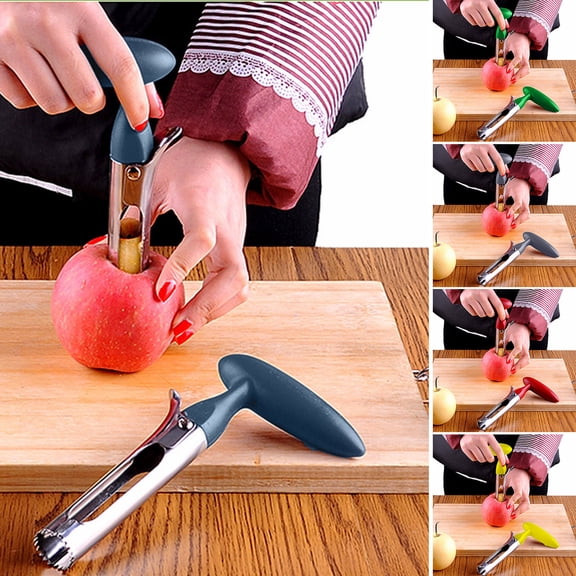 Mdesiwst Stainless Steel Fruit Corer Tool Ergonomic Handle Easy Grip Pear Corer Serrated Blades Pear Corer Remover
