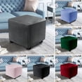 thumbnail image 1 of Mdesiwst Stool Cover Stretchable Slipcover Stain-resistant Square Footstool Protection Cover for Home Furniture Decoration, 1 of 8