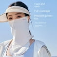 thumbnail image 1 of Mdesiwst Summer Sunscreen Sun Protection Ice Silk Face Guard Outdoor Hanging Ear 360 Degree Protection Riding Face Guard, 1 of 7