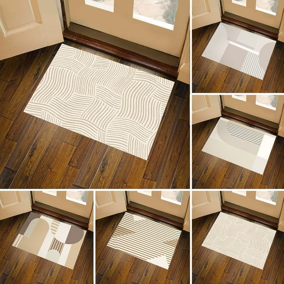 Mdesiwst Welcome Door Mat Printed Rectangular Carpet under The Sofa & Coffee Table Machine Washable Non-slip Floor Mat for Living Room Bedroom Office Cafe