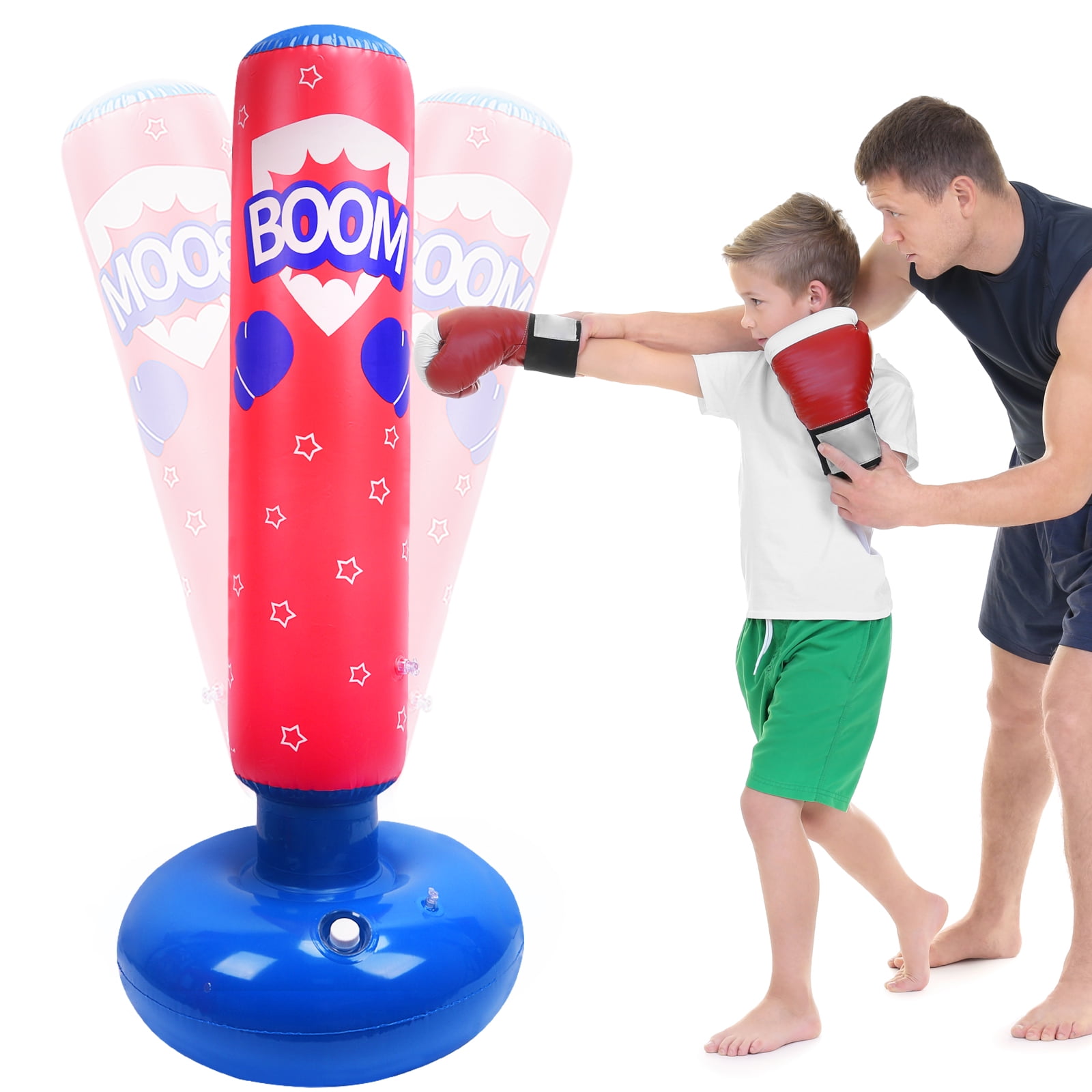 Mdikawe Inflatable Punching Bag for Kids, Punching Bag Freestanding