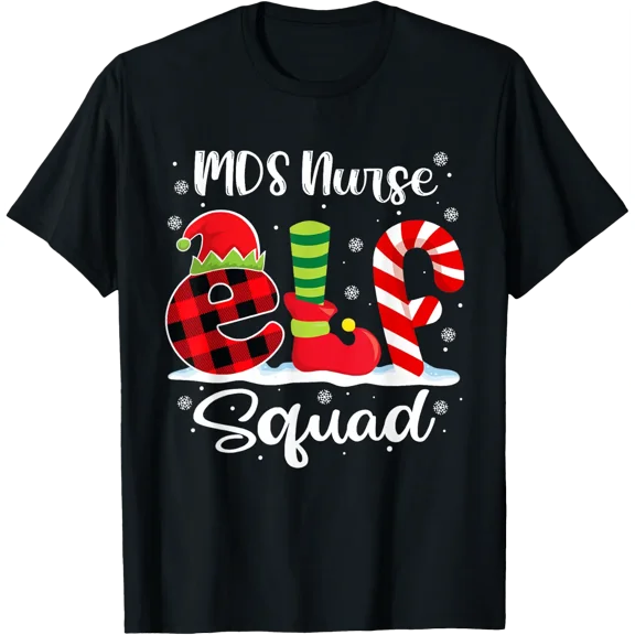 Mds Nurse Elf Squad Mas Christmas Gift Idea For Special Celebrations T-Shirt, Size S-5XL