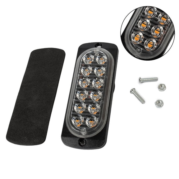 Mduoduo 1 PC Led Urgent Light Grille Urgent Lamp Lightbar Truck Car Beacon Lamp Amber Traffic Light 12V 24V Car Light Lighting Car Accessories