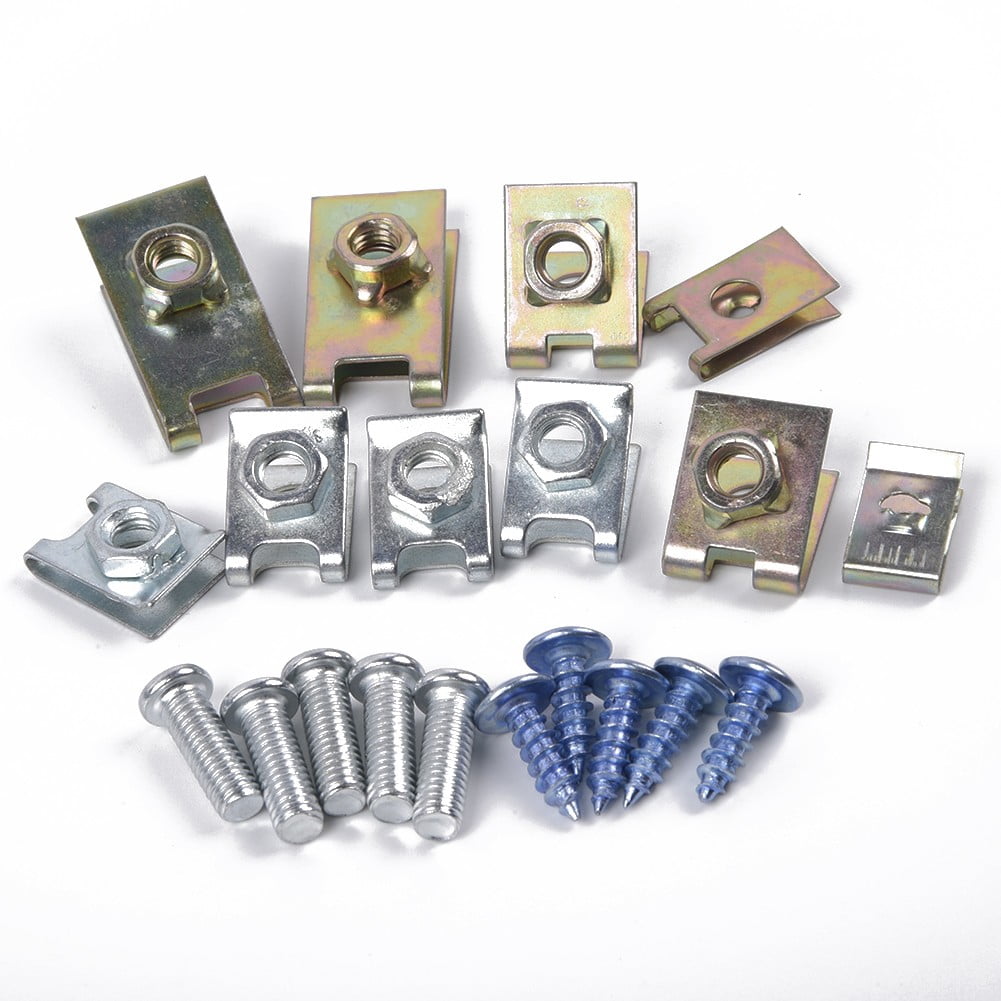 Mduoduo 100Pcs Auto Fasteners Car Body Door Panel Trim Fixed Screw U ...