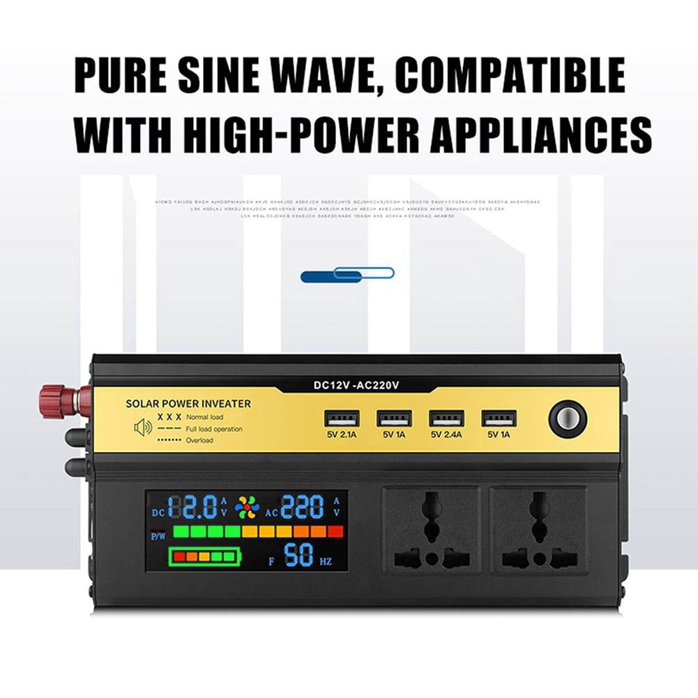 Mduoduo 12000W Sine Wave Inverter High Power Car Inverter Solar Inverter 12V/24V-220V