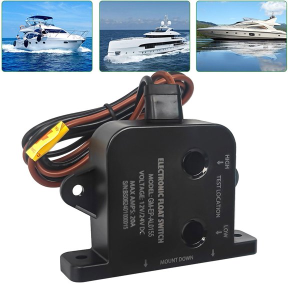 Mduoduo 12V 24V Marine Bilge Pomp Sensor Electric Bilge Float Automatic Switch Car Accessories
