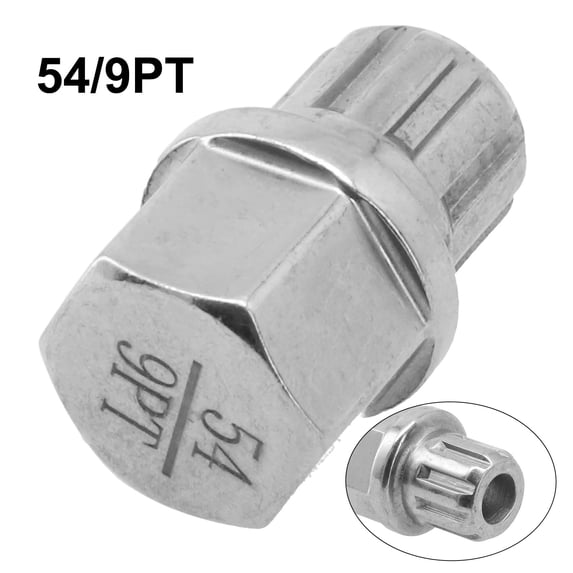 Mduoduo 1pc 54/9PT Chrome Steel Anti Theft Wheel Lock Lug Nut Screw Removal Silver Tone Key Accessories For A4 A6 20x30mm Car Accessories