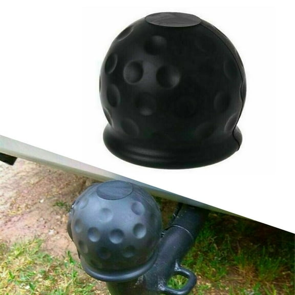 Mduoduo 1pcs 50mm Tow Bar Ball Cover Cap Towing Hitch Caravan Trailer Protector Black Car Accessories
