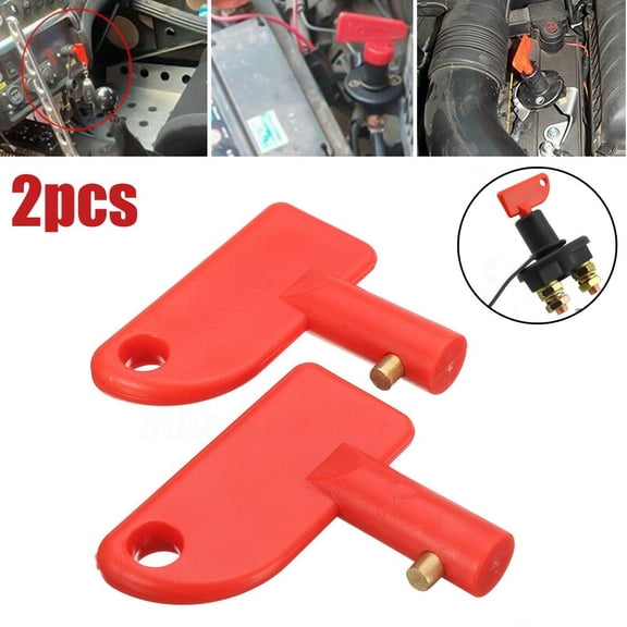 Mduoduo 2 Pcs Spare Key for Battery Isolator Switch Power Kill Cut Off Switch Car Van Boats