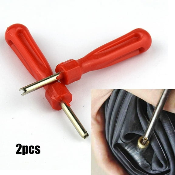 Mduoduo 2pcs Tire Repair Tool Single Head Red Accessories Fit Car Tyre Valve Stem Core Remover Repair Tool Auto Replacement Parts Car Accessories