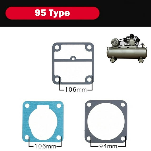 Mduoduo 3 in 1 Air Compressor Cylinder Head Base Valve Plate Gaskets Washers 51 65 80 90