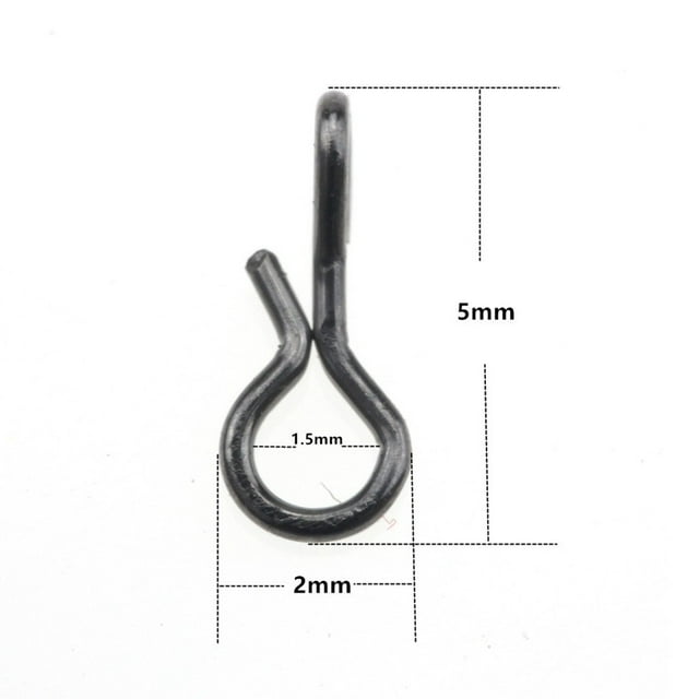 Mduoduo 50 Pcs Fly Fishing Snap Quick Change Connect for Flies Hook