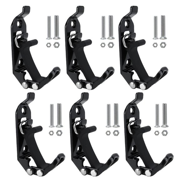 Roof Rack Accessory Mount 4-Pack Quick-Release Clamp Mounts - Rubber Tool Holders For Shovels, Axes, Roof Racks Quick Release Shovel Holders