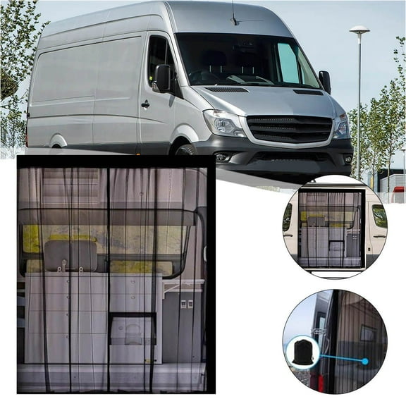 Mduoduo 71in * 59 in Rv curtain screen Centre Magnetic Closure for Mercedes for Sprinter Car Accessories